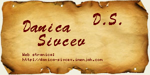 Danica Sivčev vizit kartica